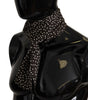 Dolce & Gabbana Brown Polka Dot Men Scarf Neck Wrap Shawl Scarf