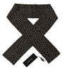 Dolce & Gabbana Brown Polka Dot Men Scarf Neck Wrap Shawl Scarf