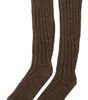 Dolce & Gabbana Chic Brown Wool Blend Over-Calf Socks