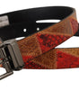 Dolce & Gabbana Multicolor Exotic Vintage Chrome Buckle Belt