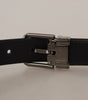 Dolce & Gabbana Multicolor Exotic Leather Patchwork Metal Belt