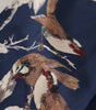 Dolce & Gabbana Blue Floral Silk Square Handkerchief Scarf