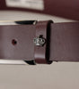 Dolce & Gabbana Brown Leather Silver Metal Crown Buckle Belt