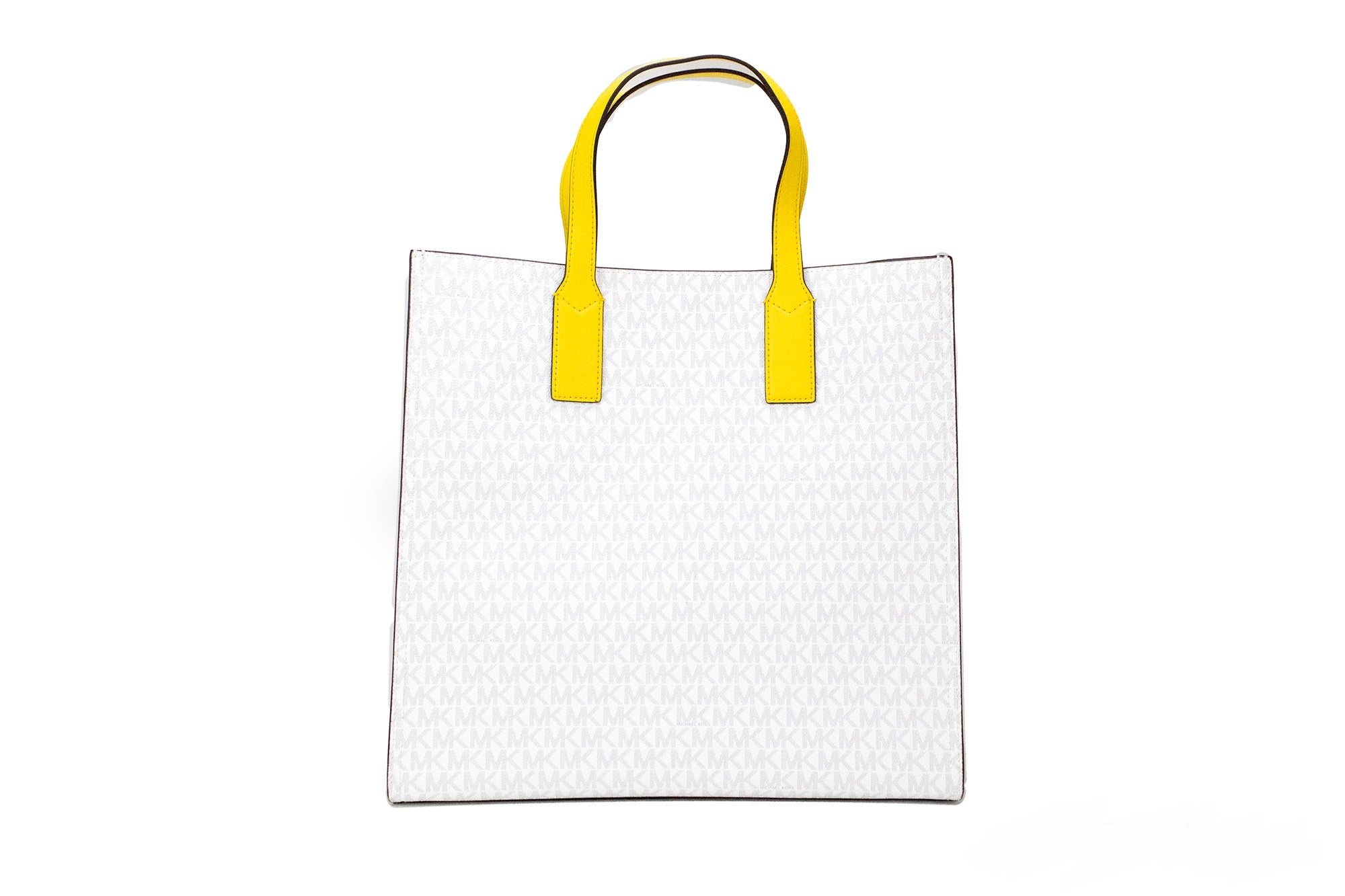 Sac à main fourre-tout en PVC Michael Kors Kenly, grand format, signature Citrus