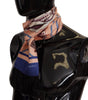Dolce & Gabbana Multicolor Patterned Seashell DG Logo Shawl Fringe Scarf