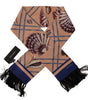 Dolce & Gabbana Multicolor Patterned Seashell DG Logo Shawl Fringe Scarf