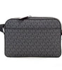 Michael Kors Cooper Small Black Pink Signature PVC Utility Crossbody Bag