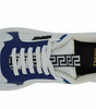 Versace Elegant Blue and White Leather Sneakers