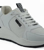 Baskets Versace Sleek en cuir de veau blanc