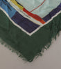 Dolce & Gabbana Multicolor Sorrento DG Shawl Fringe Scarf