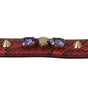 Dolce & Gabbana Red Exotic Leather Crystals Bag Shoulder Strap