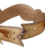 Dolce & Gabbana Gold Leather LOVE Patch Bag Shoulder Strap