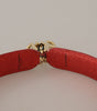 Dolce & Gabbana Beige Exotic Leather Crystals Shoulder Strap