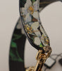 Dolce & Gabbana Beige Exotic Leather Crystals Reversible Shoulder Strap