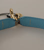 Dolce & Gabbana Brown Exotic Leather Crystals Shoulder Strap