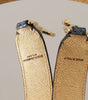 Dolce & Gabbana Blue Exotic Leather Crystals Shoulder Strap