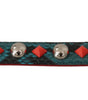 Dolce & Gabbana Green Crystals Leather Bag Shoulder Strap