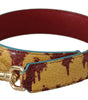 Dolce & Gabbana Yellow Red Leather Gold Tone Shoulder Strap