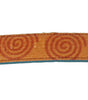 Dolce & Gabbana Orange Leather Swirl Print Bag Shoulder Strap