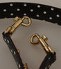 Dolce & Gabbana Red Python Leather Crystals Reversible Shoulder Strap