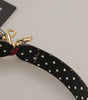 Dolce & Gabbana Red Python Leather Crystals Reversible Shoulder Strap