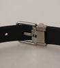 Dolce & Gabbana Red Exotic Leather Metal Logo Buckle Belt