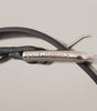 Dolce & Gabbana Black Leather Eyelet Silver Tone Metal Buckle Belt