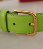 Dolce & Gabbana Green Leather Devotion Heart Micro Bag Headphones Belt