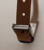 Dolce & Gabbana Brown Logo Engraved Metal Waist Buckle Belt