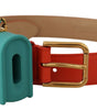 Dolce & Gabbana Orange Leather Devotion Heart Micro Bag Headphones Belt