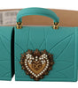 Dolce & Gabbana Orange Leather Devotion Heart Micro Bag Headphones Belt