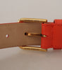 Dolce & Gabbana Orange Leather Devotion Heart Micro Bag Headphones Belt