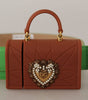 Dolce & Gabbana Green Leather Devotion Heart Micro Bag Headphones Belt