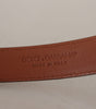 Dolce & Gabbana Brown Leopard Embossed Leather Buckle Belt