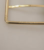 Dolce & Gabbana Red Embroidered Leather Gold Logo Metal Buckle Belt