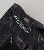 Dolce & Gabbana Black Shining Nylon Skinny Men Pants