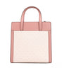 Michael Kors Cece Small Pink PVC North South Flap Tote Crossbody Bag Purse