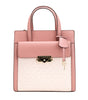 Michael Kors Cece Small Pink PVC North South Flap Tote Crossbody Bag Purse