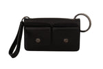 Portefeuille élégant en cuir Dolce &amp; Gabbana en noir intemporel