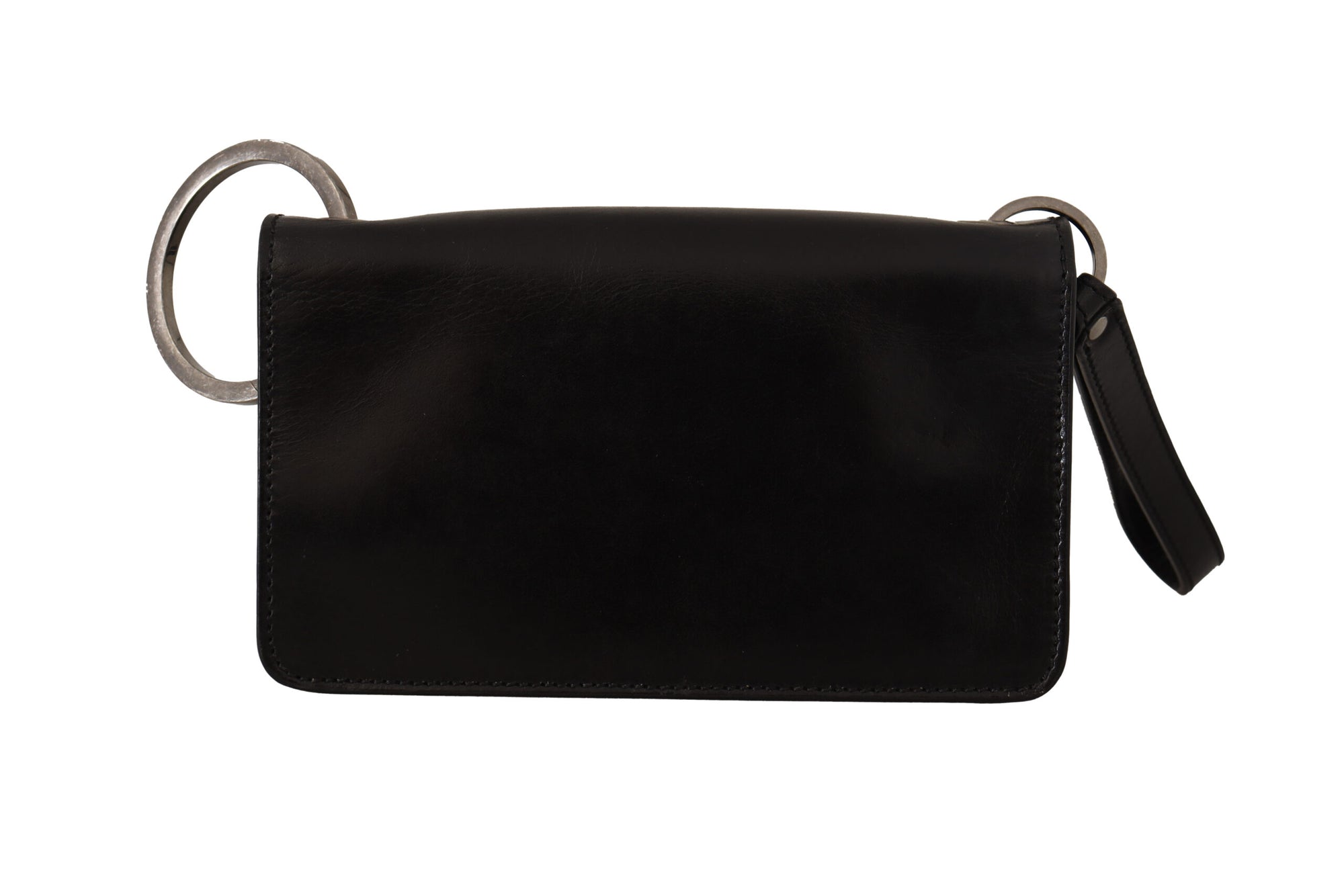 Portefeuille élégant en cuir Dolce &amp; Gabbana en noir intemporel