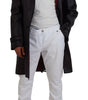 Dolce & Gabbana Black Trench Hooded Parka Cotton Jacket