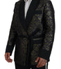 Dolce & Gabbana Gold Purple Baroque Jacket Blazer Robe
