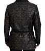 Dolce & Gabbana Gold Purple Baroque Jacket Blazer Robe