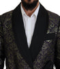 Dolce & Gabbana Gold Purple Baroque Jacket Blazer Robe