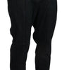 Dolce & Gabbana Grey Cotton Tapered Cotton Pants