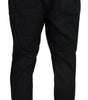 Dolce & Gabbana Grey Cotton Tapered Cotton Pants