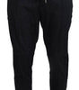 Dolce & Gabbana Grey Cotton Tapered Cotton Pants