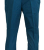Dolce & Gabbana Blue Cotton Chinos Trousers Pants