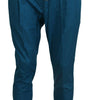Dolce & Gabbana Blue Cotton Chinos Trousers Pants