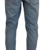 Dolce & Gabbana Blue Wash Slim Fit Cotton Denim Jeans